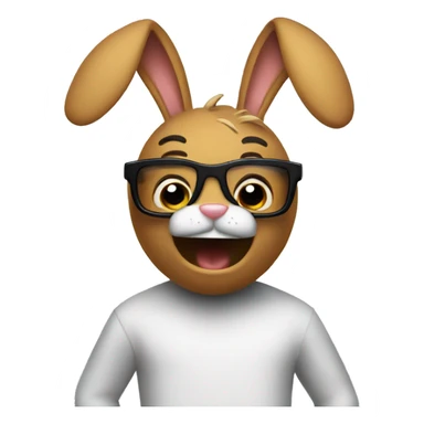 Bad bunny singing  sticker