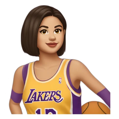 selena gomez in yellow lakers jersey sticker
