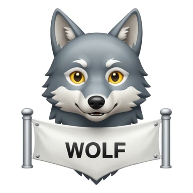 Banner that says #Wolf99 sticker