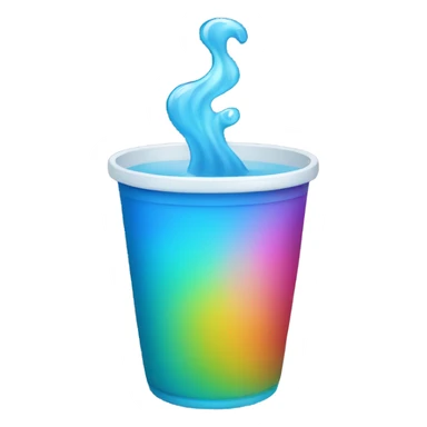 water cup changing colors sticker