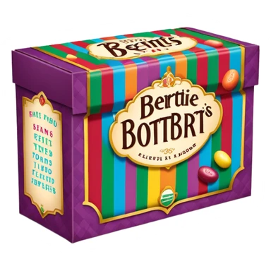 Bertie bott’s every flavour beans box sticker