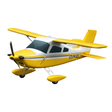 Real airplane cessna modelo 182 yellow to rate sticker