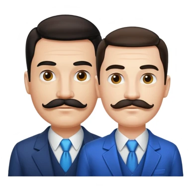 Hitler and mussolini sticker