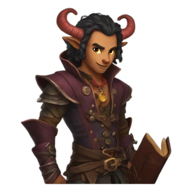 Tiefling bard  sticker