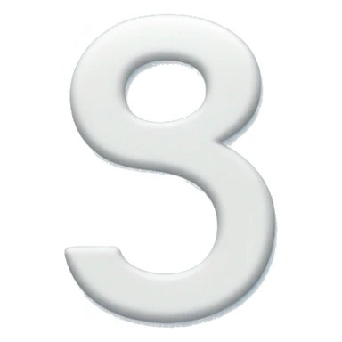 letter i connected to number3 with blue background sticker