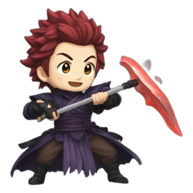 Tanjiro kamado démon slayer sticker