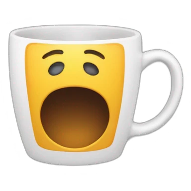 Tasse qui déborde de lave sticker