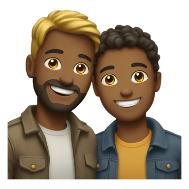 smiling duo  sticker