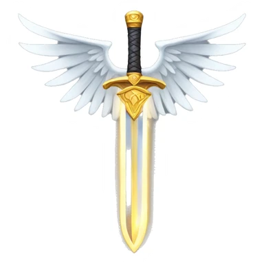 winged sword of light sticker