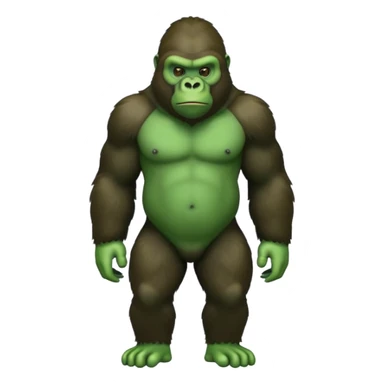 gorilla tag gorilla no legs and green sticker