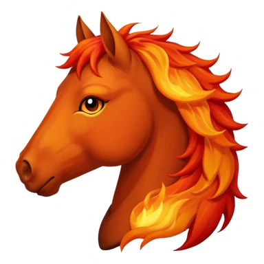 Fire horse sticker