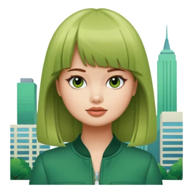 Debby Ryan (straight bangs) in Big City Greens sticker