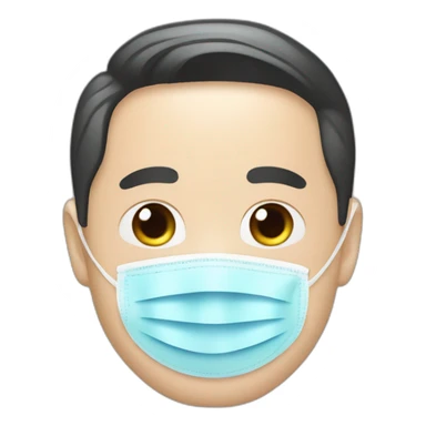 jinping xi in a Medical masks sticker