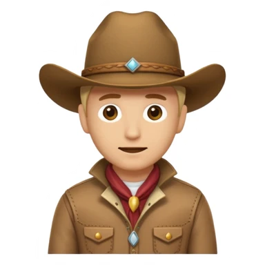 Slack emoji cowboy developer going crazy with deploy to master. Make it look like a slack emojii sticker