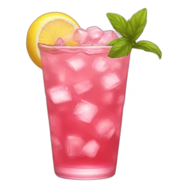 pink iced tea sticker