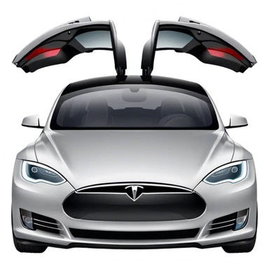 Tesla Model S - Tesla (Model Year: 2022) (Iconic colour: Silver) sticker