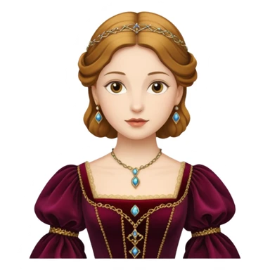  portrait of a Renaissance woman sticker
