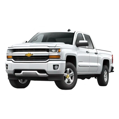 Car Silverado 2017 white  sticker