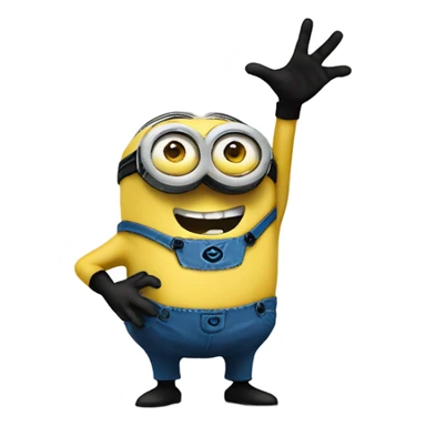 minion with HAND OUTS sticker