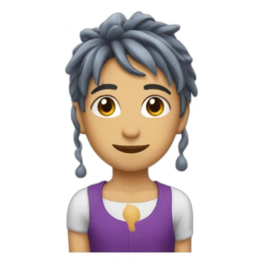 berenjena y gotas sticker