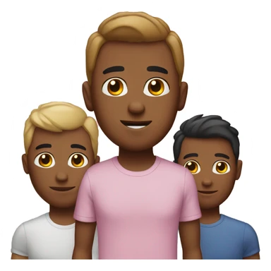 Gay male american throuple sticker