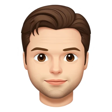 face of Sebastian Stan, winking sticker