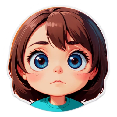 Rolling eyes sticker