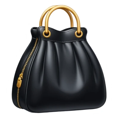 black inflated bag sticker