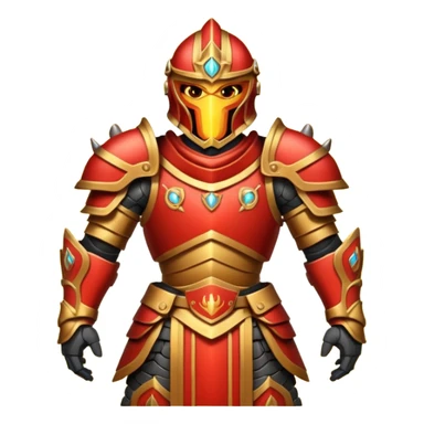 fire armored warrior sticker