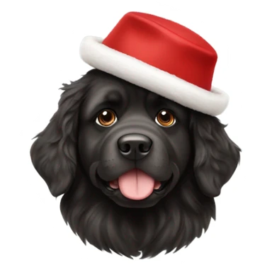 Newfoundland wearing Ohio state hat sticker