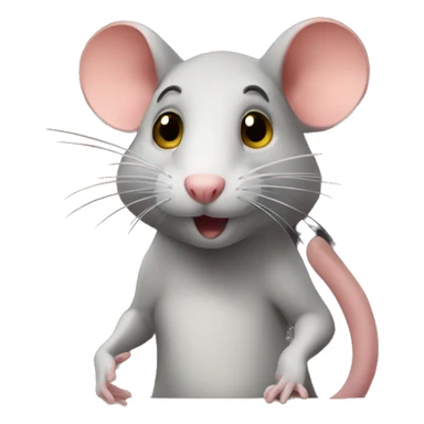 a learned rat in a library sticker