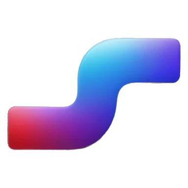 black background, white letter "L" with the shadows purple blue and red like an outline sticker