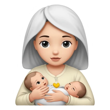 Newborn B&W with female sticker