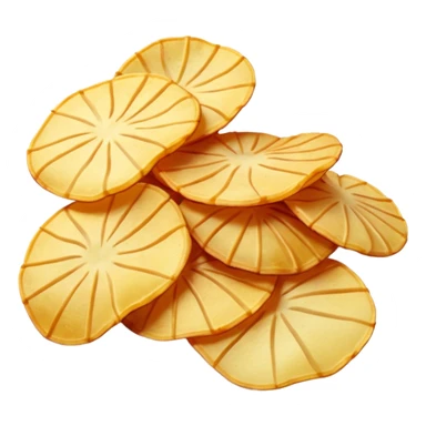 red colored potato chips sticker