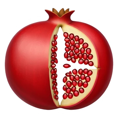 pomegranate with seeds sticker