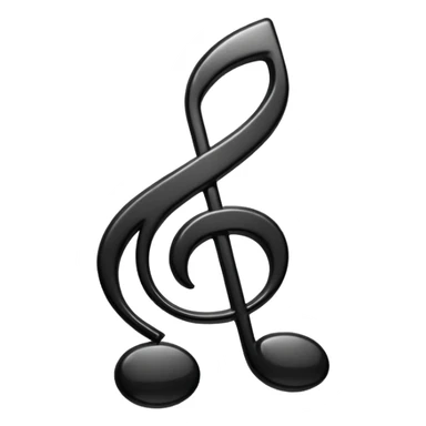 black simple music note re sticker