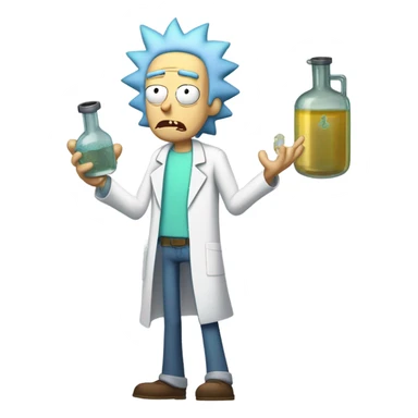 Rick and Morty sticker