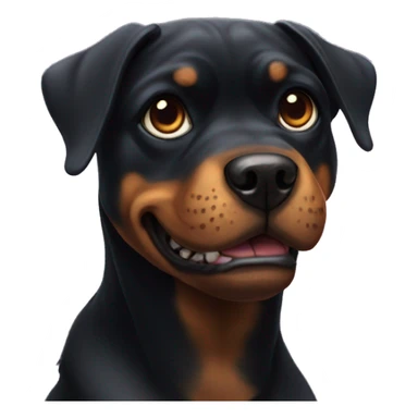 rottweiler dog Alien sticker