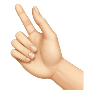 Uma mão apontando com o dedo indicador pra palma de outra mão  sticker