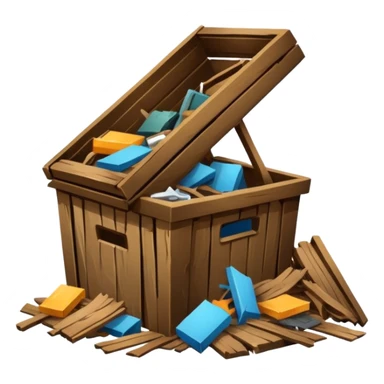 Waste furniture sticker