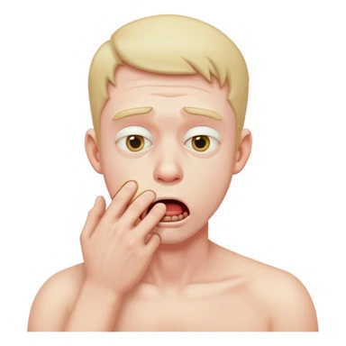 A man choking himself sticker