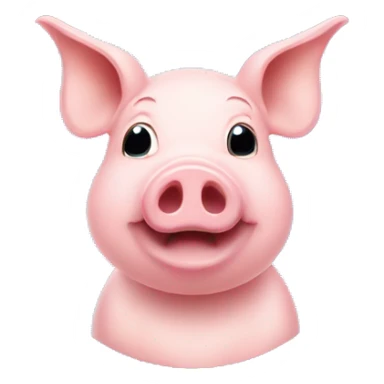 pig with sign that says ‘ i miss you already ‘ sticker