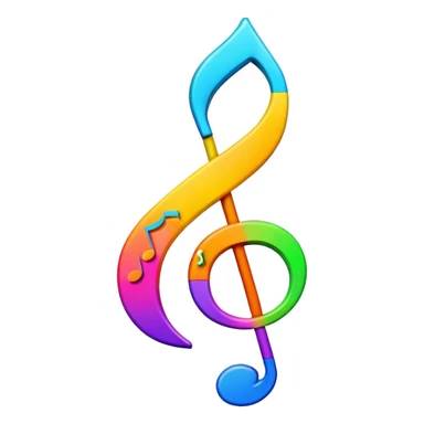 Question mark with musical notes for 'What Do You Mean' song sticker