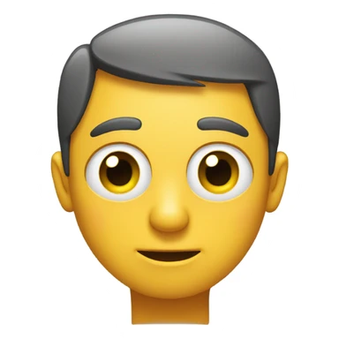 standard emoji with eyes looking to the side in a judgemental manner sticker