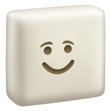 white soap bar sticker