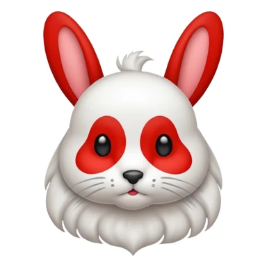 Conejo con un lazo sticker