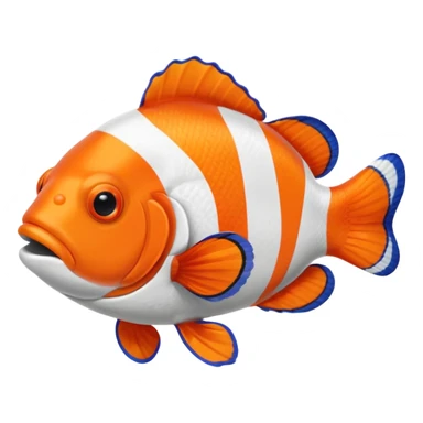 Tie Dye Clownfish sticker
