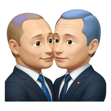 putin kiss zelensky sticker