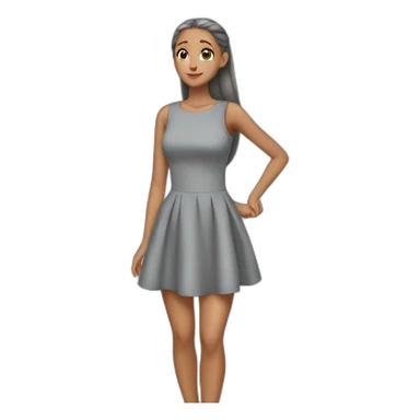 arianagrande-grey-dress sticker