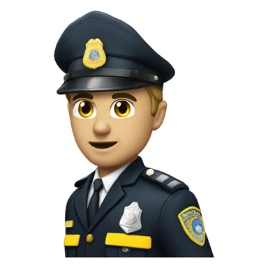 POLICIAL BRANCO APONTANDO UMA  sticker